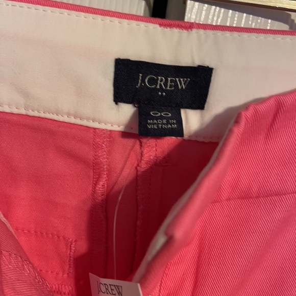 NWT J CREW 3.5 inch pink shorts in size 00 - Picture 3 of 5